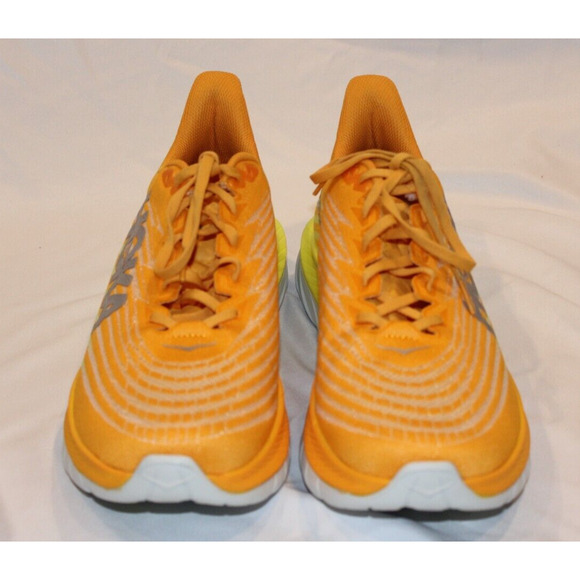 NEW Hoka One Men\'s MACH 5 RUNNING‎ SNEAKERS RYEP ORANGE YELLOW SZ 12.5 NIB main image 4